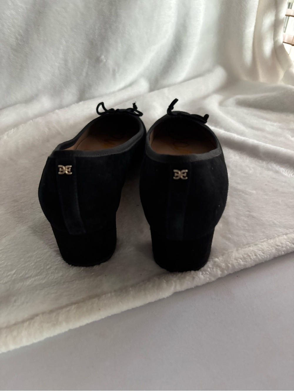 Sam Edelman Rinda Pointed Almond Toe Ballet Low Heel Pumps Black Size 10 - Picture 4 of 14